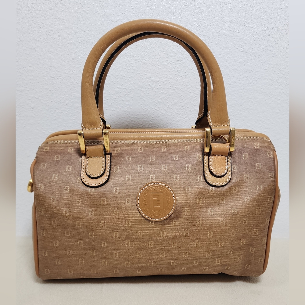 Fendi Mini Boston/doctor Bag. Light Normal Sigbs Of Use.